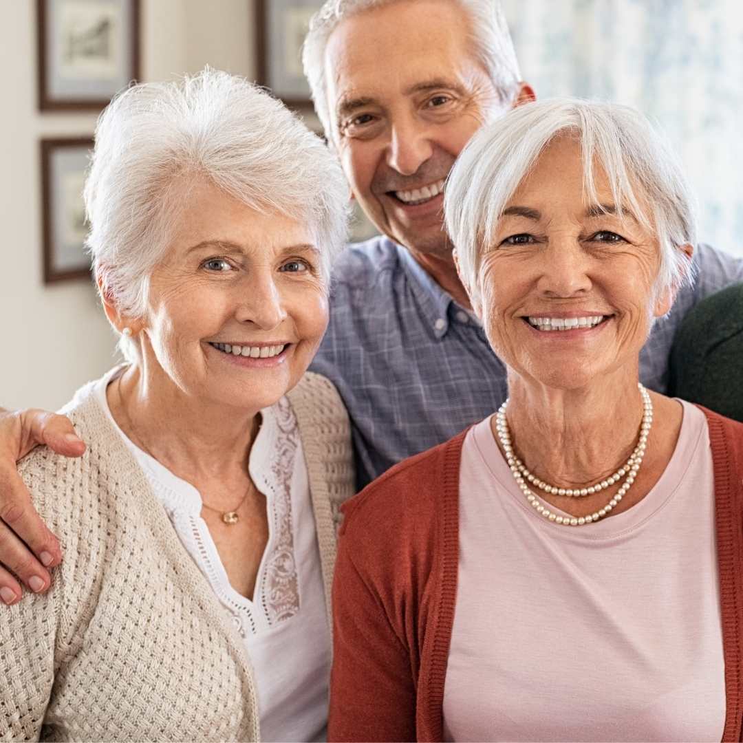 Group of seniors smiling