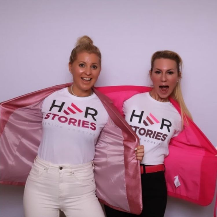 Sevy Petras with Brandi Petras in their Her Stories t-shrits.